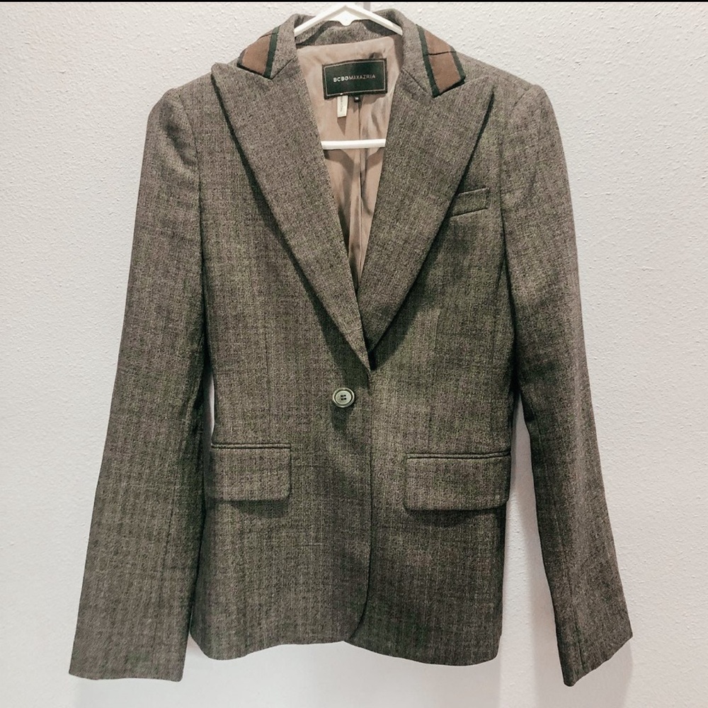 BCBG Maxazria Martine Blazer Bow Wool Blazer